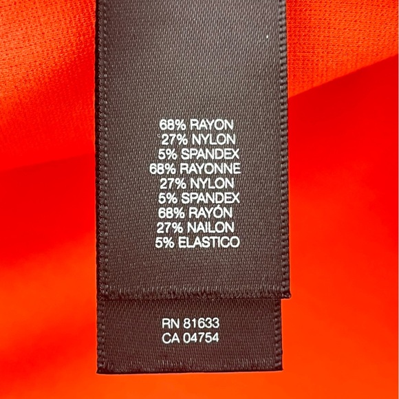 Kenneth Cole Hilary Sheath Dress Exposed Back Zipper Women's Size 4 Coral - Picture 6 of 6